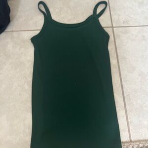 Green Sleeveless Tank Top
